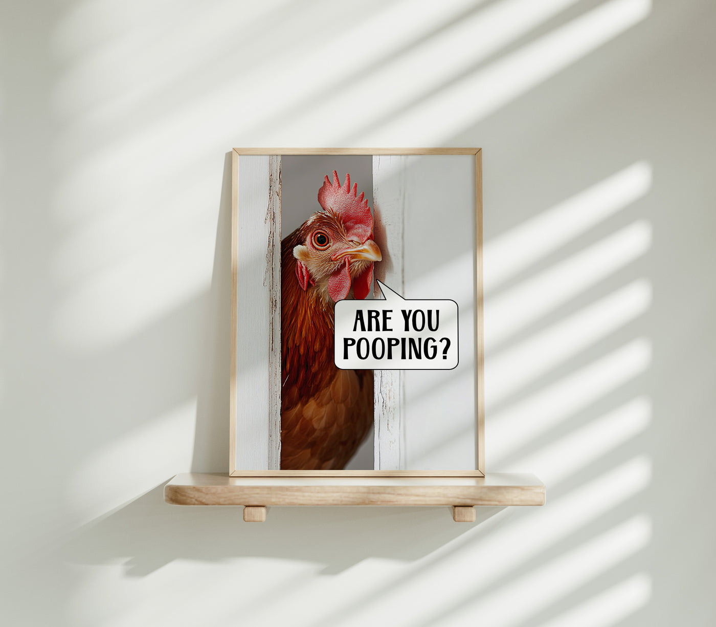 Are you pooping Poster Badezimmer Bild Huhn Badezimmer Deko Gäste WC Bild Lustige Poster Einweihungsgeschenk Haus und Wohnung Geschenk Umzug