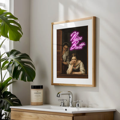 Nice Butt Poster Badezimmer Deko Geschenk Einzug Haus Gäste WC Bilder Lustig Badezimmer Print Geschenk Einweihungsparty Art Deco Bad