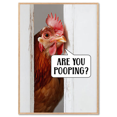 Are you pooping Poster Badezimmer Bild Huhn Badezimmer Deko Gäste WC Bild Lustige Poster Einweihungsgeschenk Haus und Wohnung Geschenk Umzug