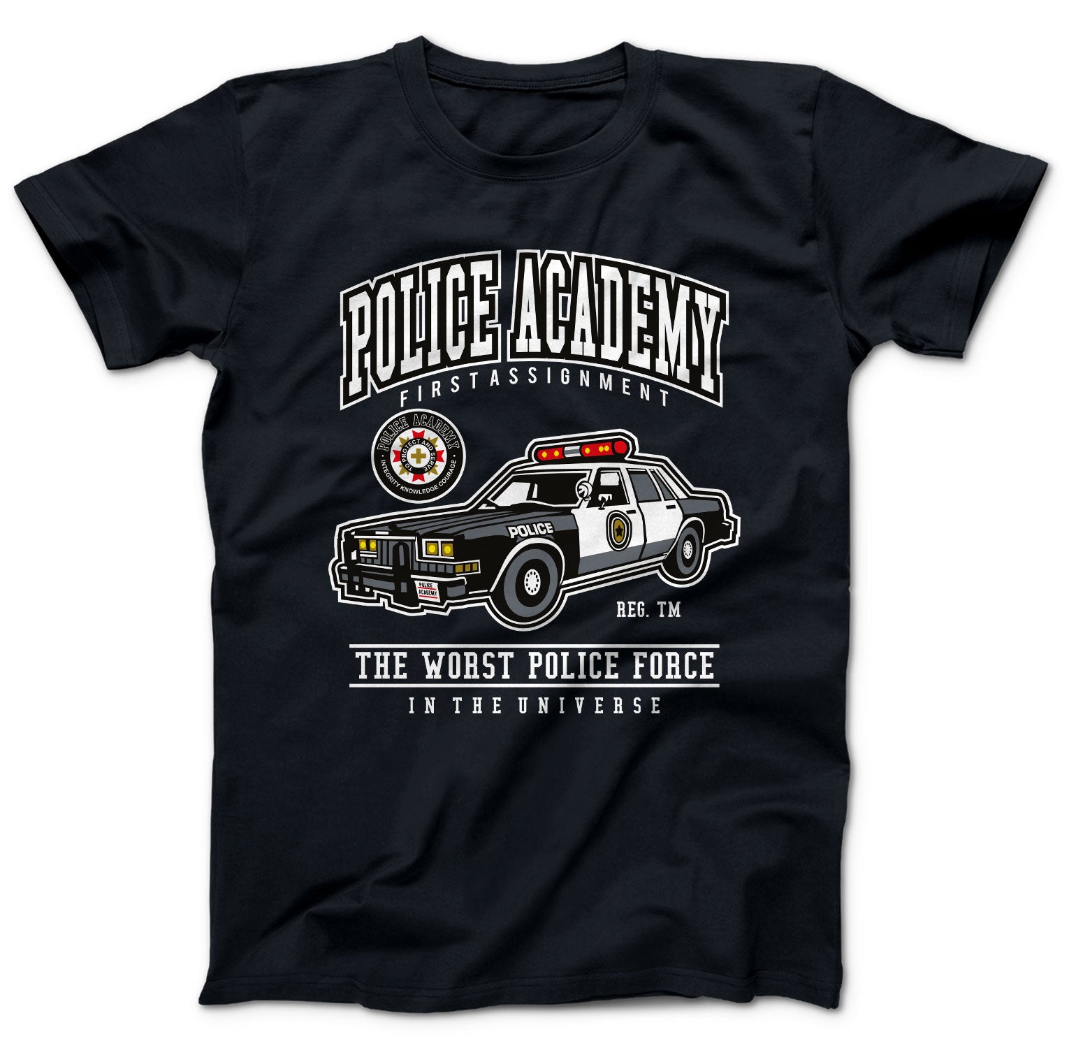 Police Academy T-Shirt Retro 80er Kult Harris | Million Threads